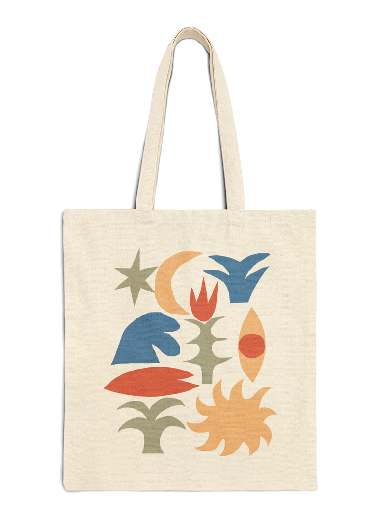 Beach bum - Cotton Canvas Tote Bag