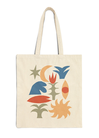 Beach bum - Cotton Canvas Tote Bag