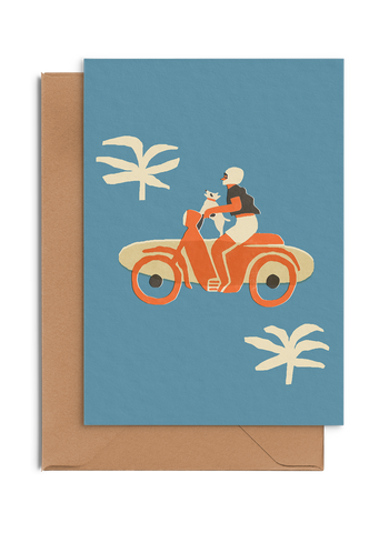 Beach ahead! - Card