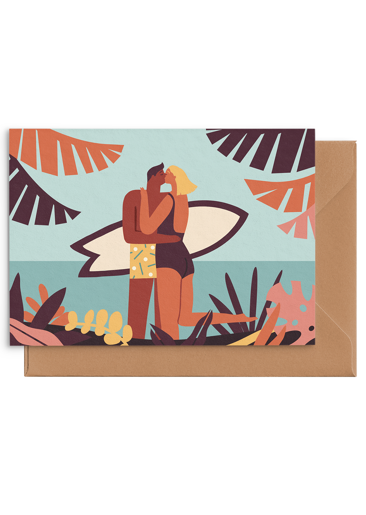 Kissing in the Jungle - Card