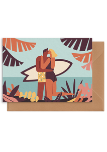 Kissing in the Jungle - Card