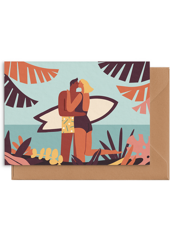 Kissing in the Jungle - Card