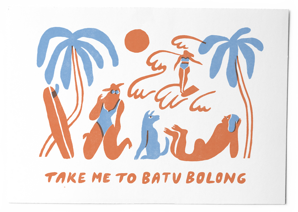 Take me to Batu Bolong - Art Print